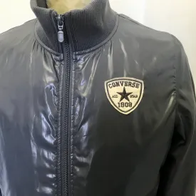 1990's Vintage Converse Bomber Jacket Grey Sz S - OOAK