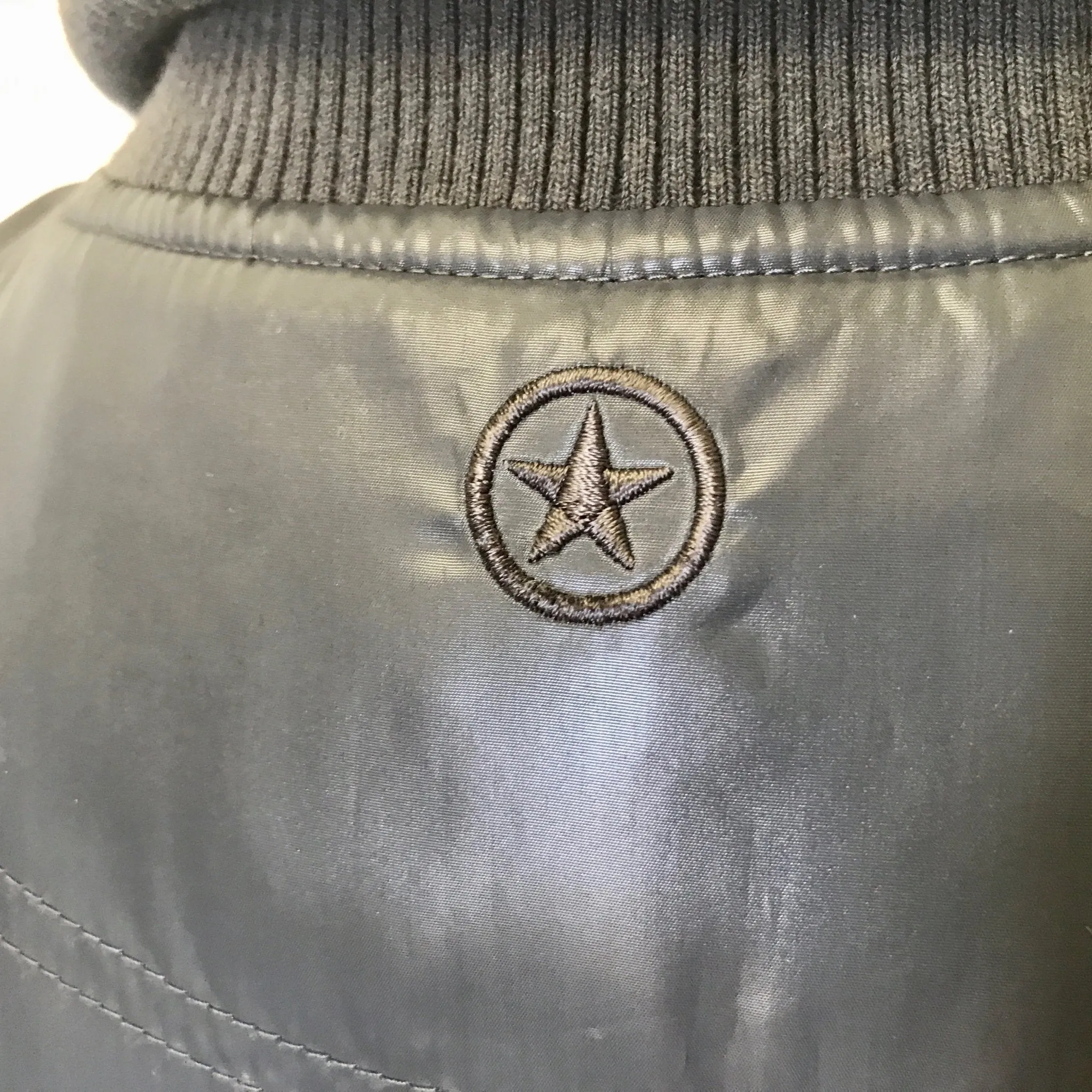 1990's Vintage Converse Bomber Jacket Grey Sz S - OOAK