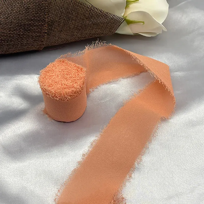 5 Meter / Eternal Roses Chiffon Silk Decoration Ribbon