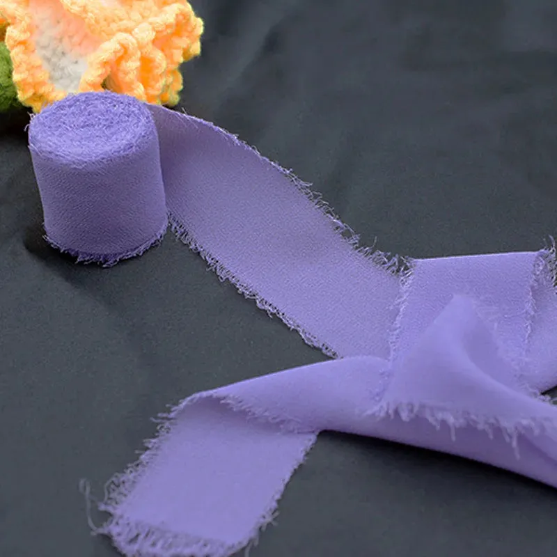 5 Meter / Eternal Roses Chiffon Silk Decoration Ribbon