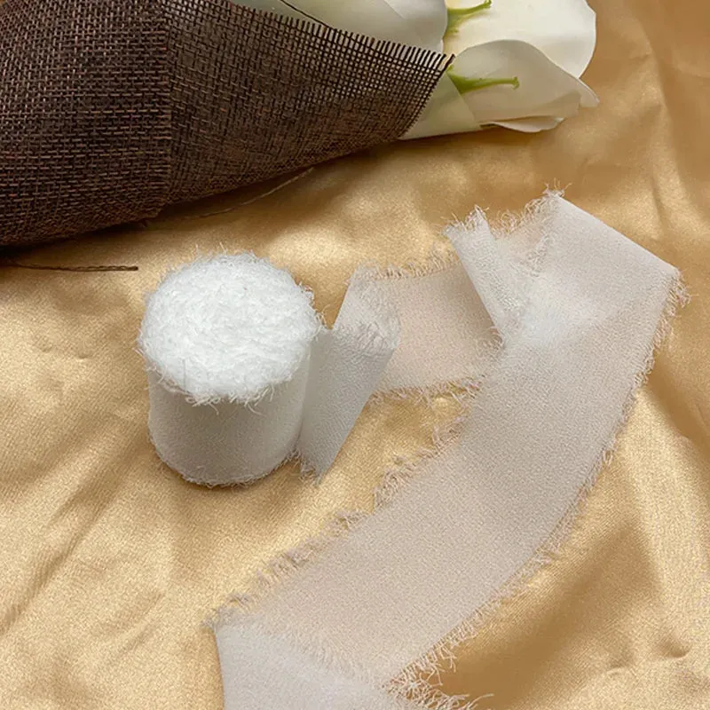 5 Meter / Eternal Roses Chiffon Silk Decoration Ribbon