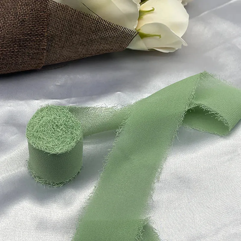 5 Meter / Eternal Roses Chiffon Silk Decoration Ribbon