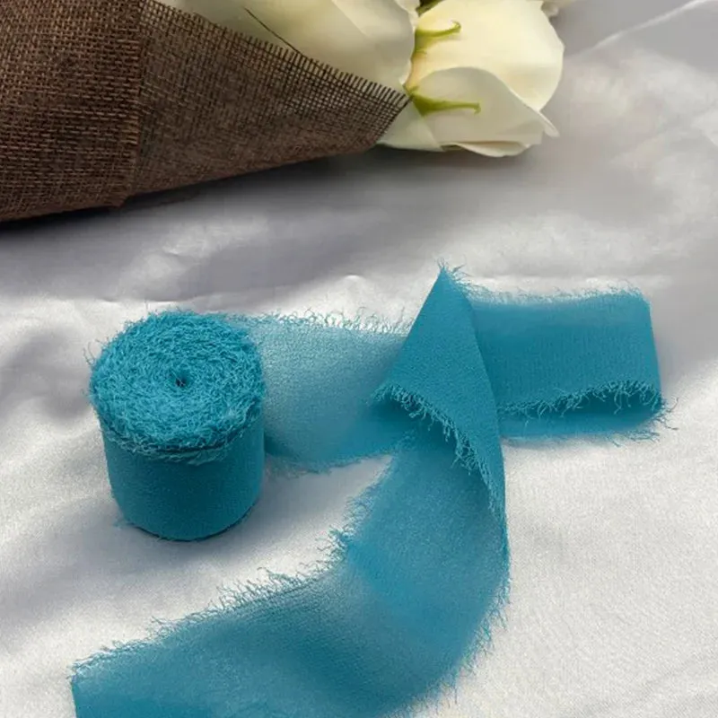 5 Meter / Eternal Roses Chiffon Silk Decoration Ribbon