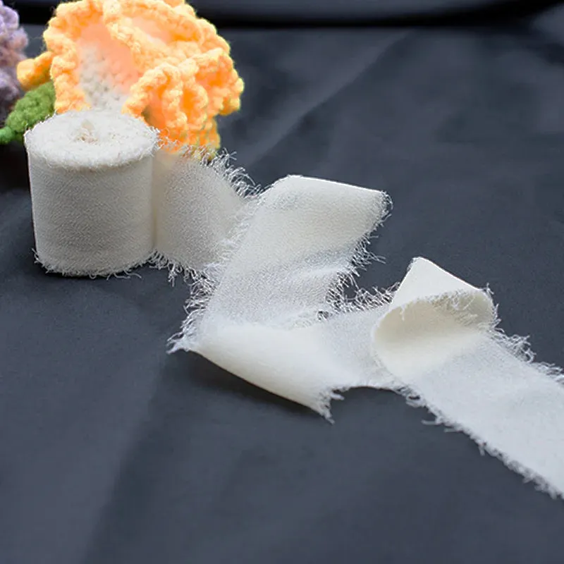 5 Meter / Eternal Roses Chiffon Silk Decoration Ribbon