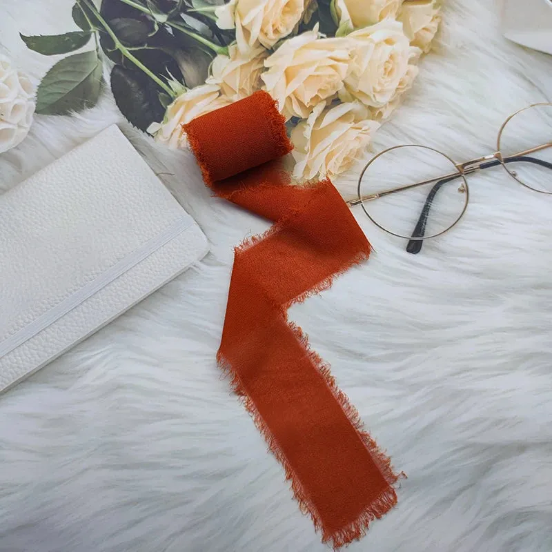 5 Meter / Eternal Roses Chiffon Silk Decoration Ribbon