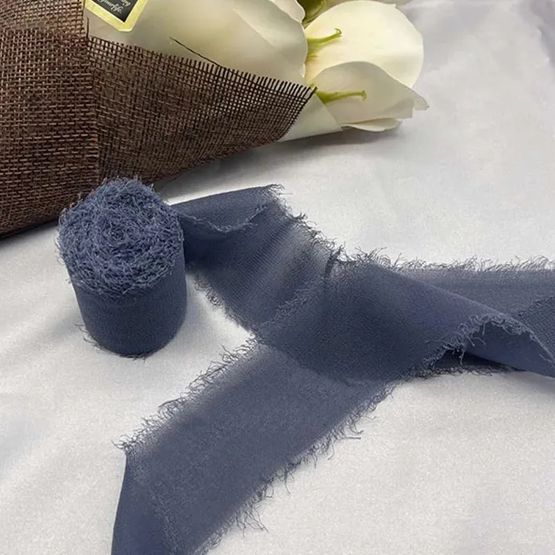 5 Meter / Eternal Roses Chiffon Silk Decoration Ribbon