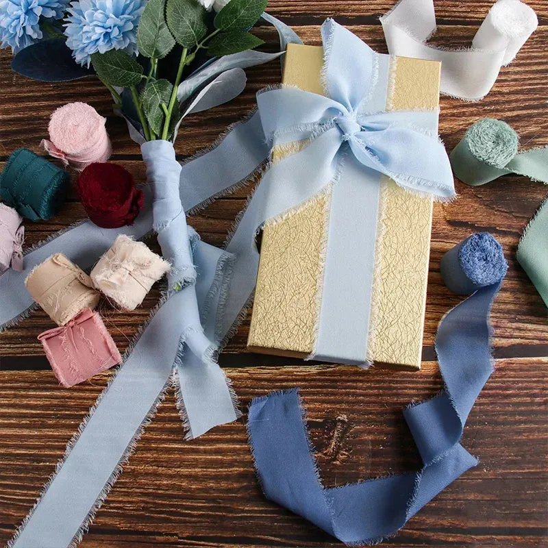 5 Meter / Eternal Roses Chiffon Silk Decoration Ribbon