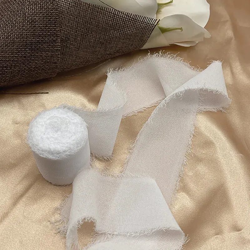 5 Meter / Eternal Roses Chiffon Silk Decoration Ribbon