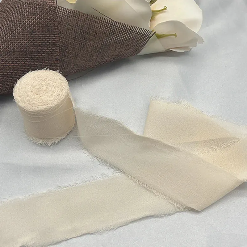 5 Meter / Eternal Roses Chiffon Silk Decoration Ribbon