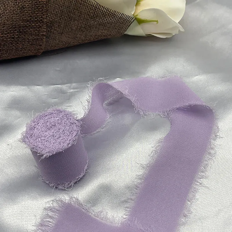 5 Meter / Eternal Roses Chiffon Silk Decoration Ribbon