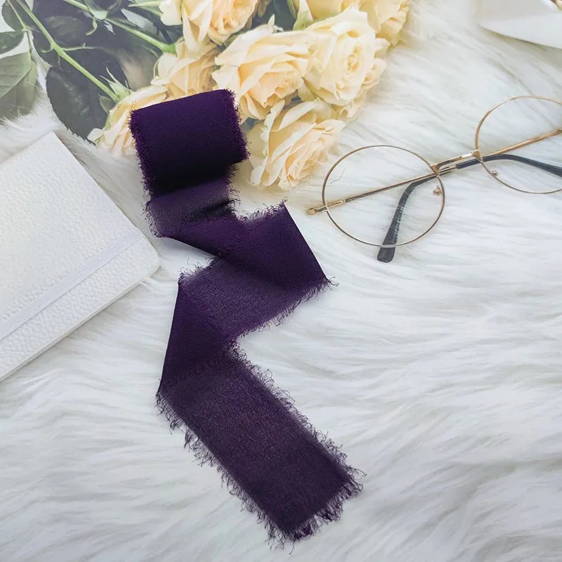5 Meter / Eternal Roses Chiffon Silk Decoration Ribbon