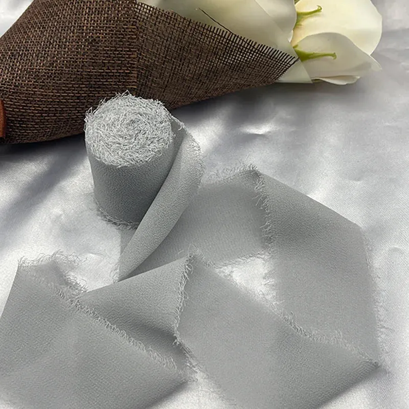 5 Meter / Eternal Roses Chiffon Silk Decoration Ribbon