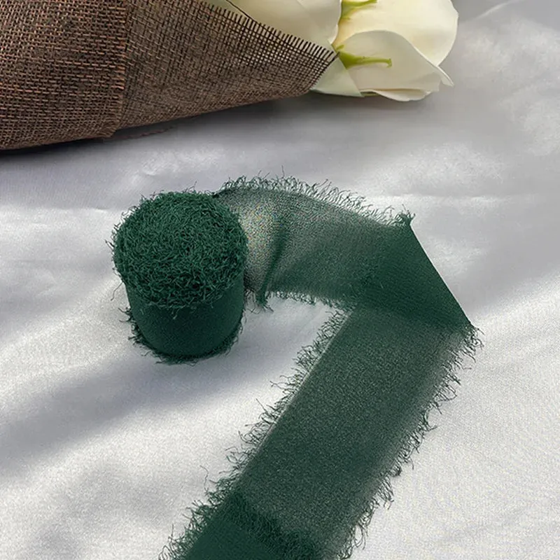 5 Meter / Eternal Roses Chiffon Silk Decoration Ribbon
