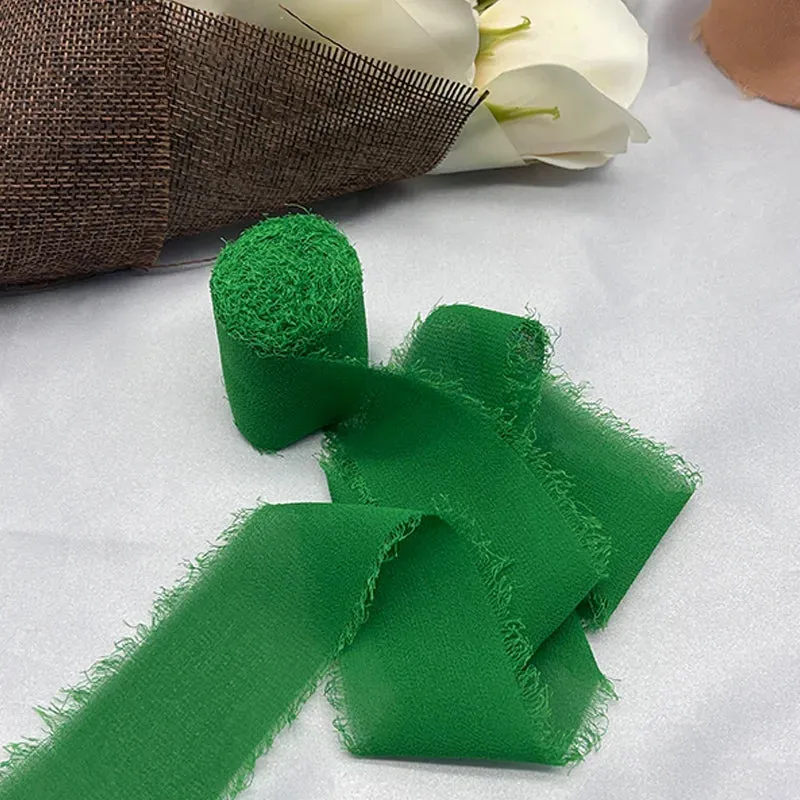 5 Meter / Eternal Roses Chiffon Silk Decoration Ribbon