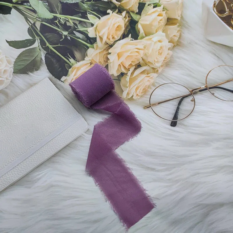 5 Meter / Eternal Roses Chiffon Silk Decoration Ribbon