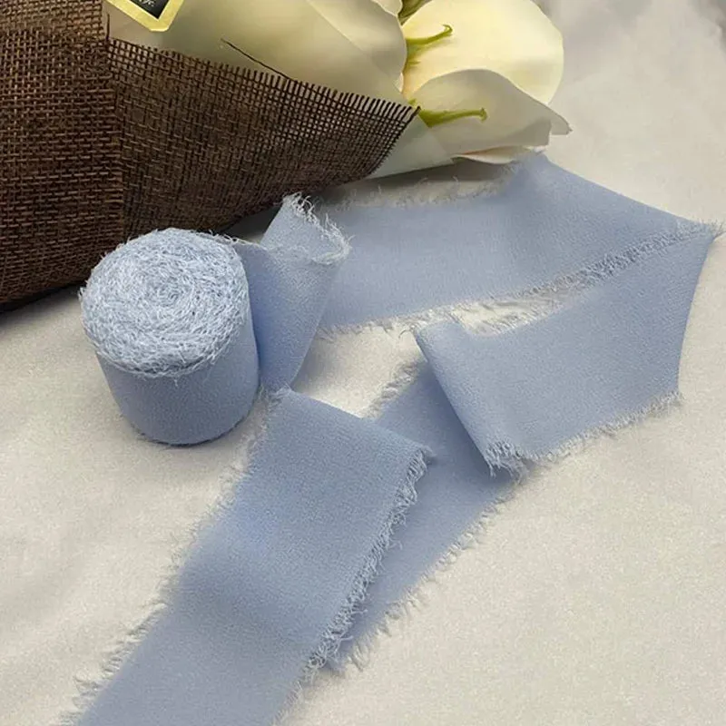 5 Meter / Eternal Roses Chiffon Silk Decoration Ribbon