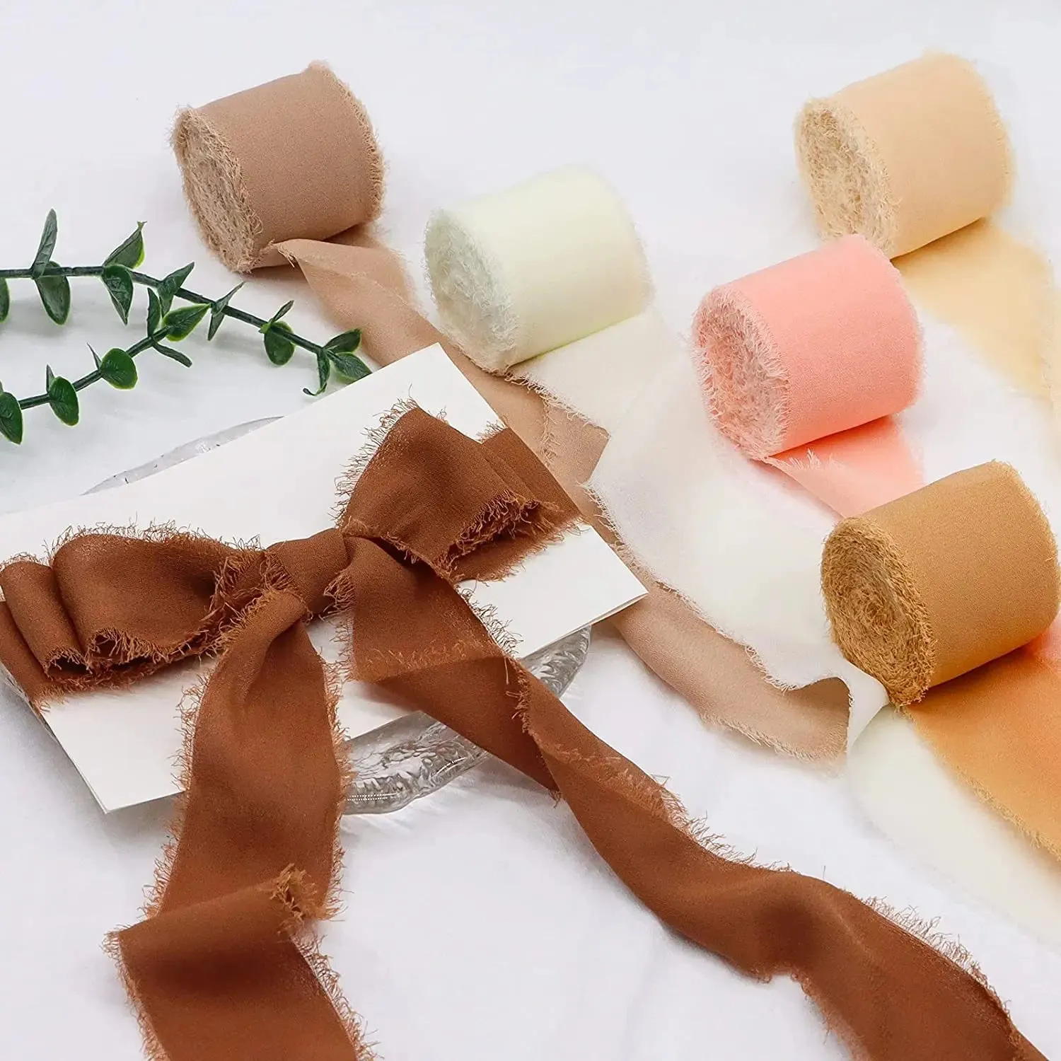 5 Meter / Eternal Roses Chiffon Silk Decoration Ribbon