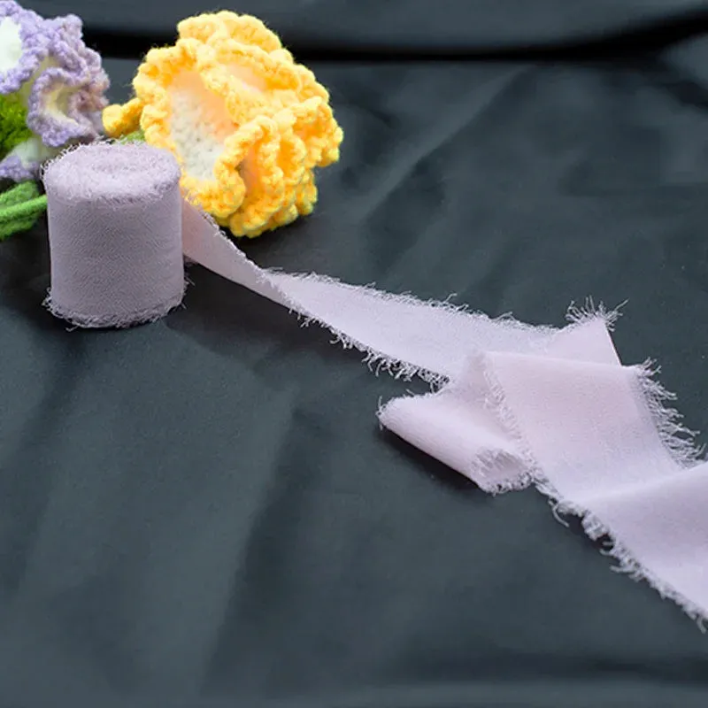 5 Meter / Eternal Roses Chiffon Silk Decoration Ribbon