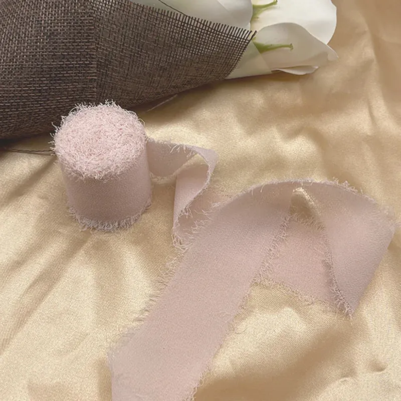 5 Meter / Eternal Roses Chiffon Silk Decoration Ribbon