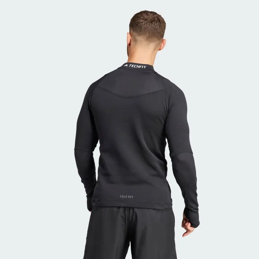 ADIDAS COLD.RDY TECHFIT TRAINING LONG-SLEEVE TOP - BLACK