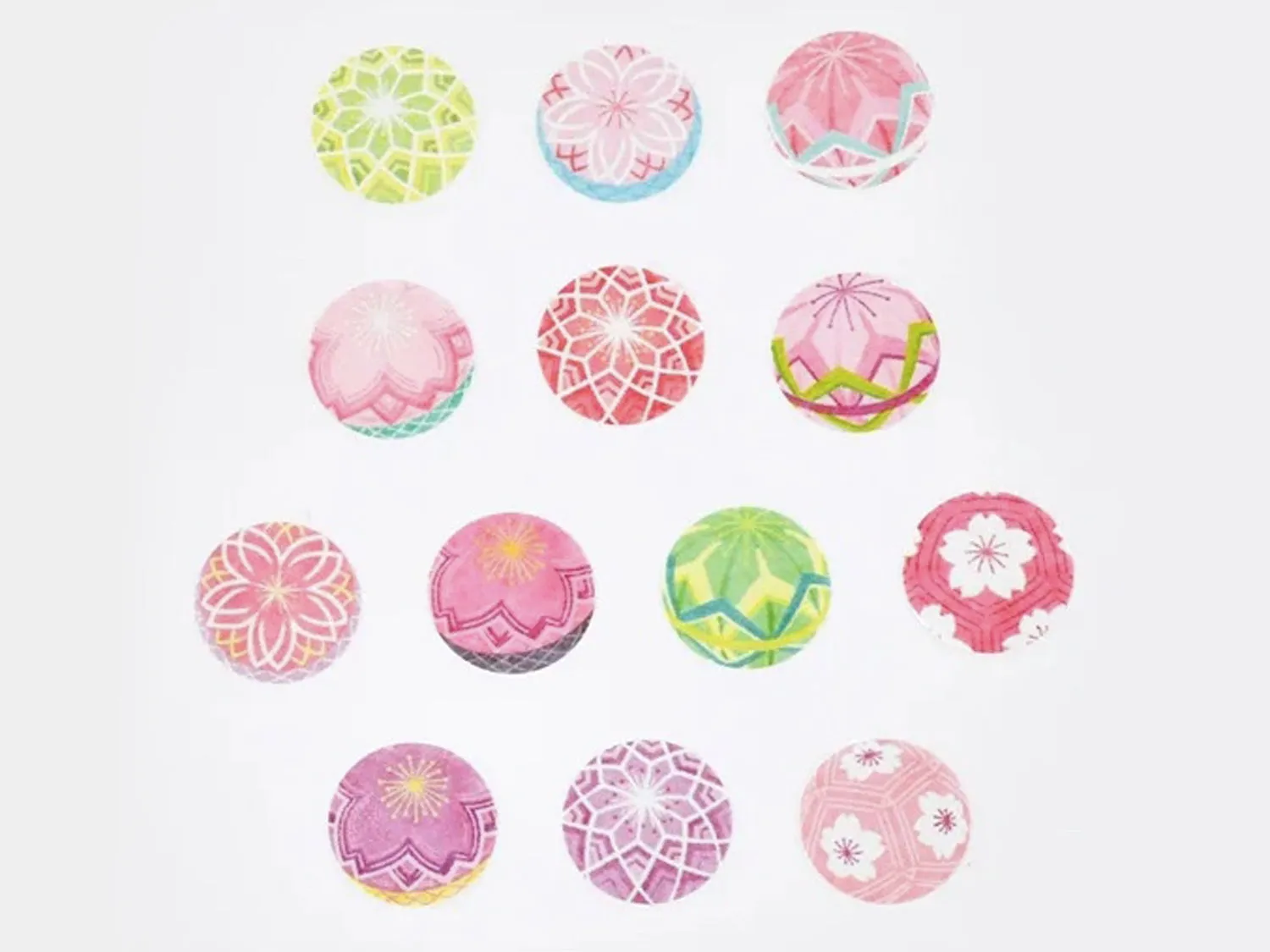 Bande Japanese Washi Masking Roll Stickers - Traditional Japanese Patterns