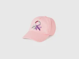 Brand Logo Pink Baseball Cap