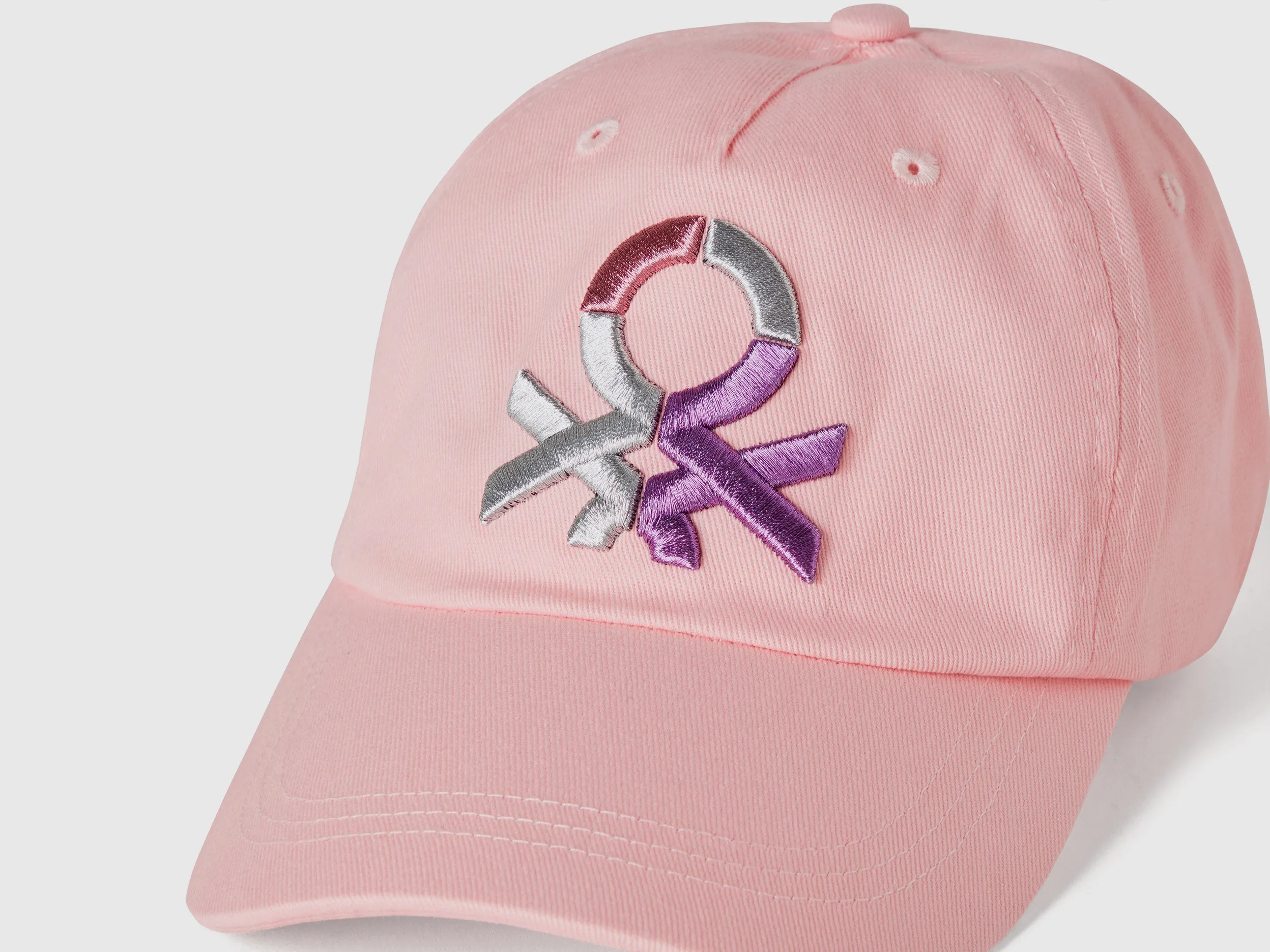 Brand Logo Pink Baseball Cap
