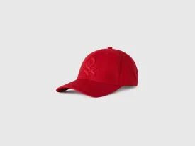 Brand Logo Red Baseball Cap