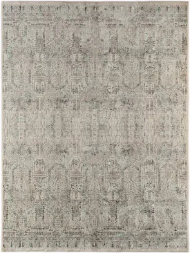 Cambridge Transitional Aqua Blue Machine Made Rug 9'6"x13'9"