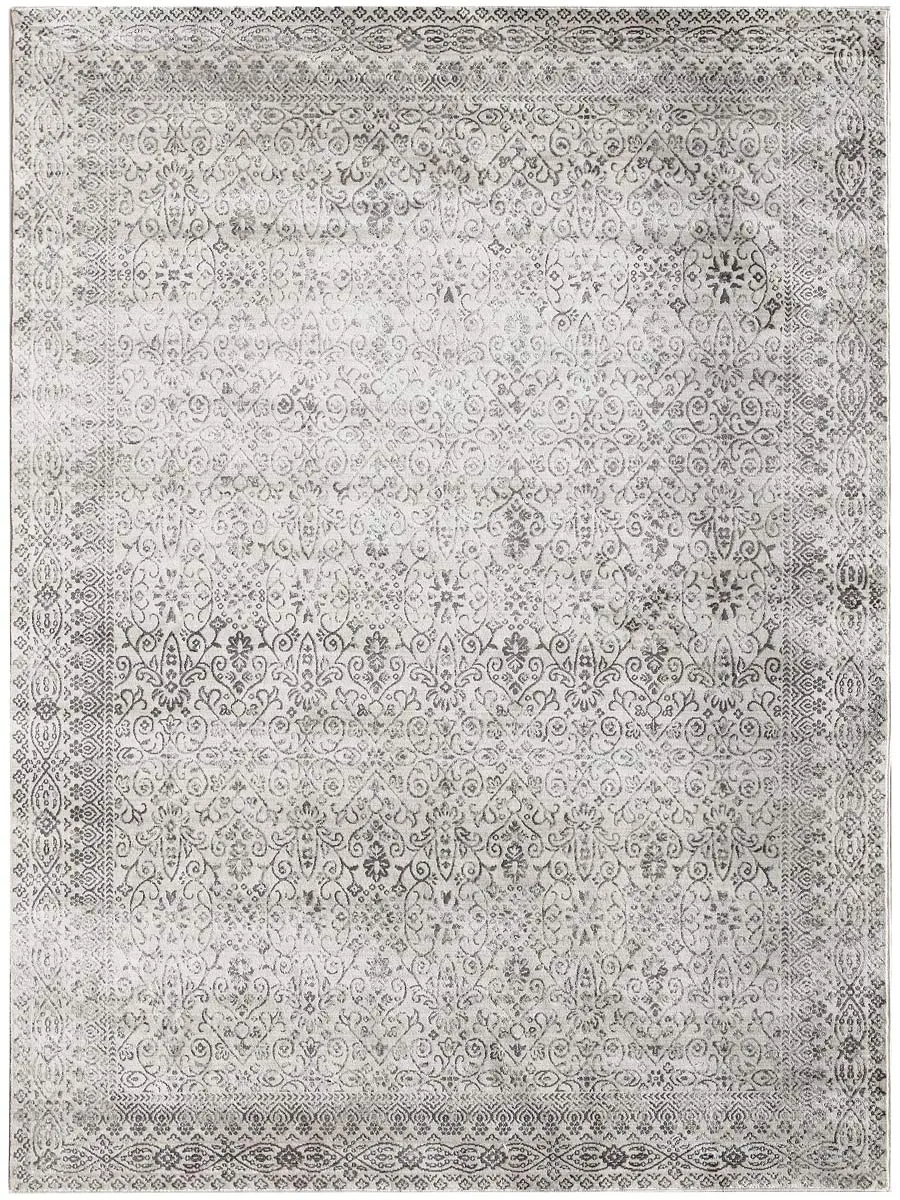 Cambridge Transitional Dove Gray Power-Loomed Rug 7'10"x10'10"