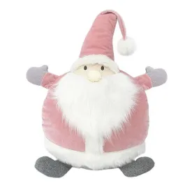 Christmas Pillow | Santa Round Accent Pillow Dusty Rose | Mon Ami Designs
