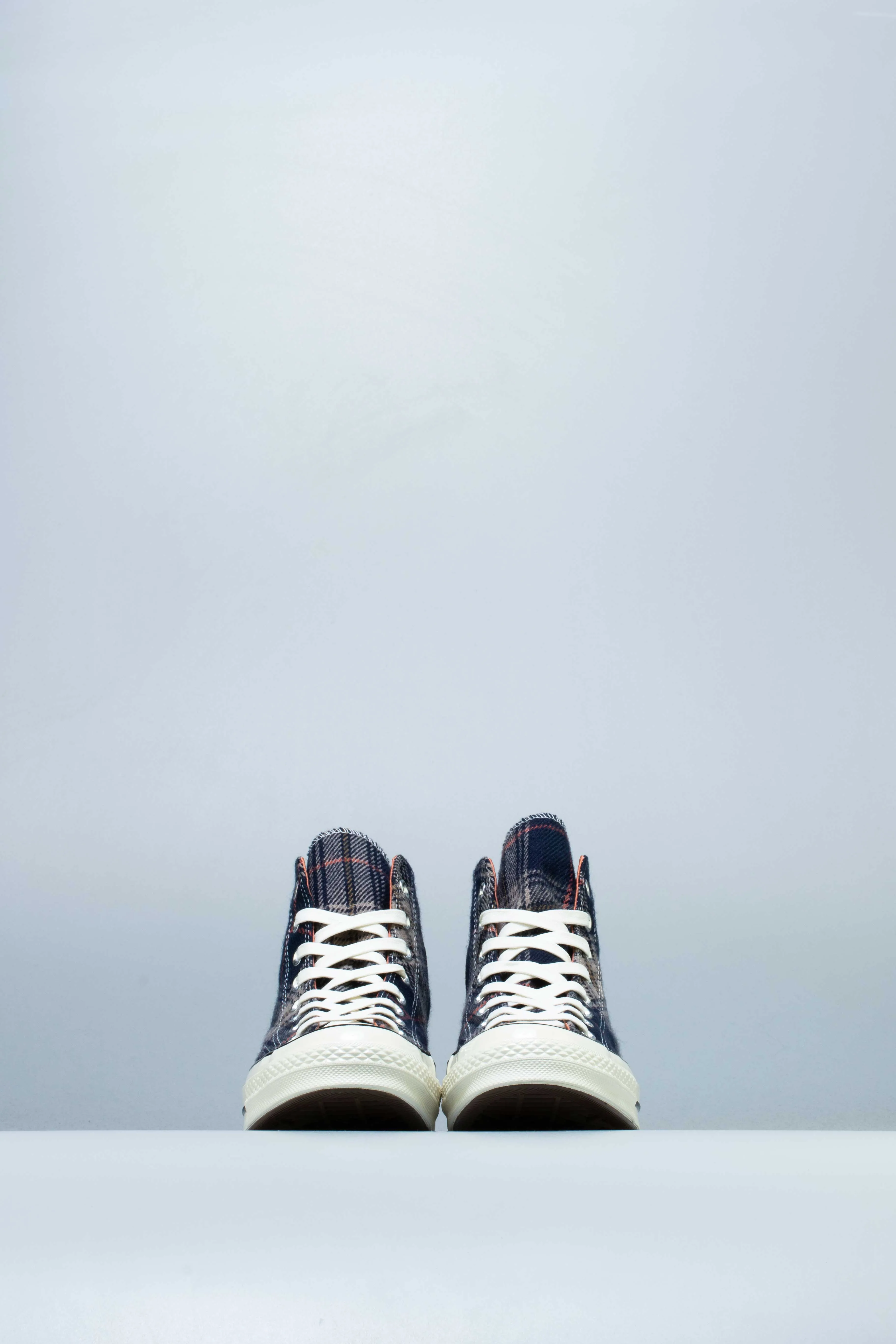 Chuck 70 Plaid High Mens Shoe - Navy/Red