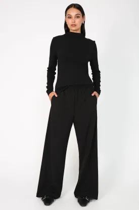 coached pant / black