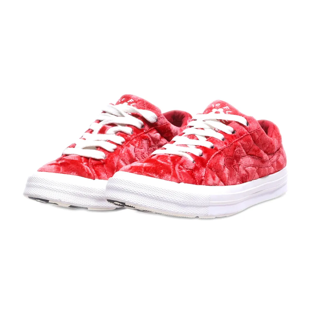 Converse Chuck Taylor All Star Low-Top Sneakers Fabric Red Colour For Women