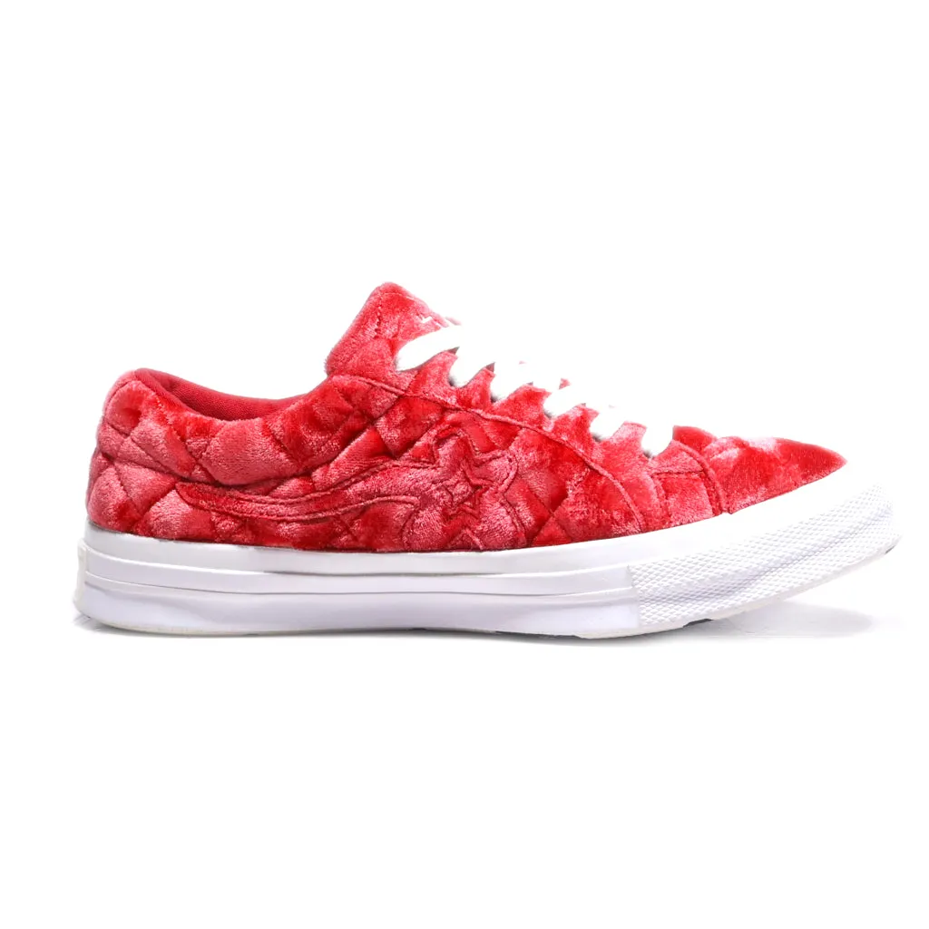 Converse Chuck Taylor All Star Low-Top Sneakers Fabric Red Colour For Women