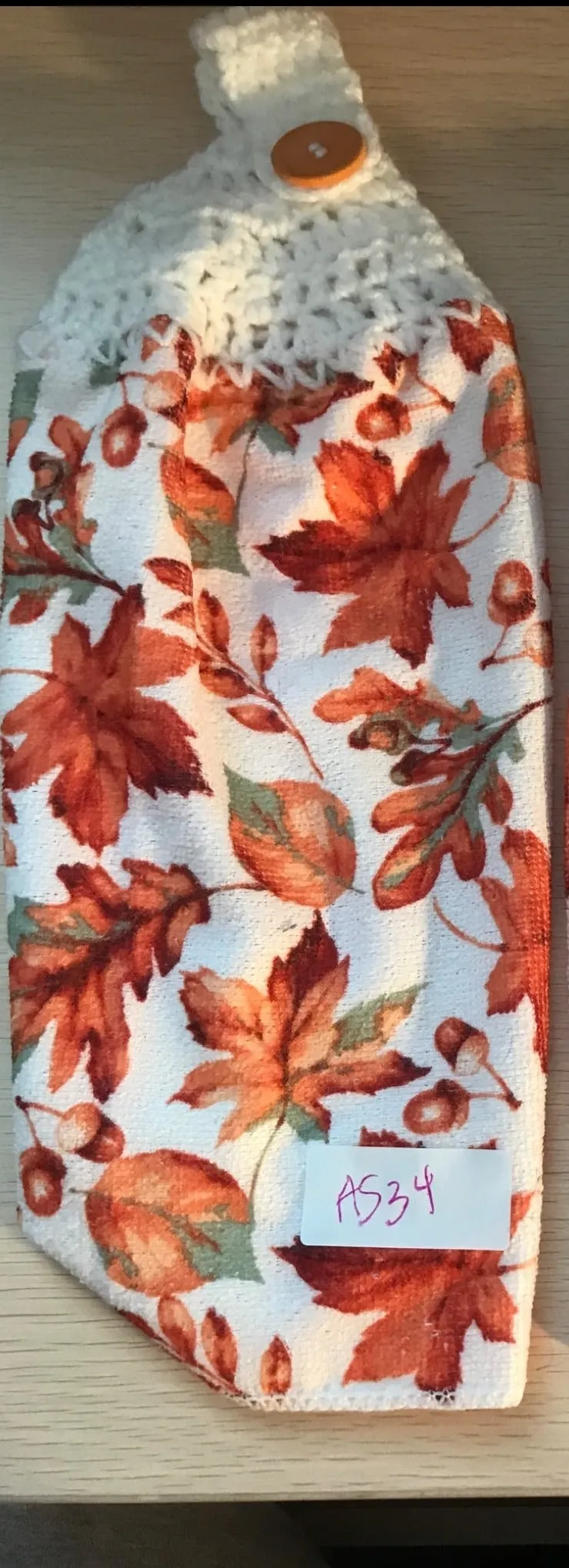 Crochet Hanging Towel - Autumn Theme
