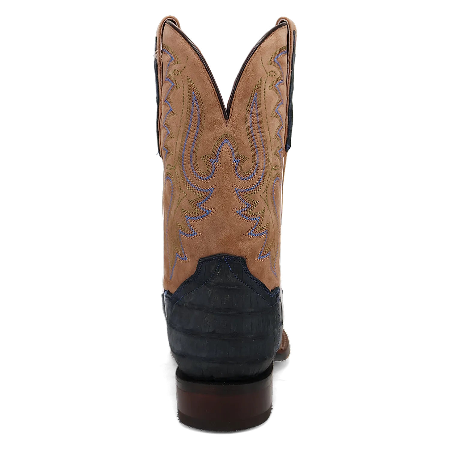 Dan Post Men's 11" Leon Caiman Western Boot - Demin/Tan DP5014