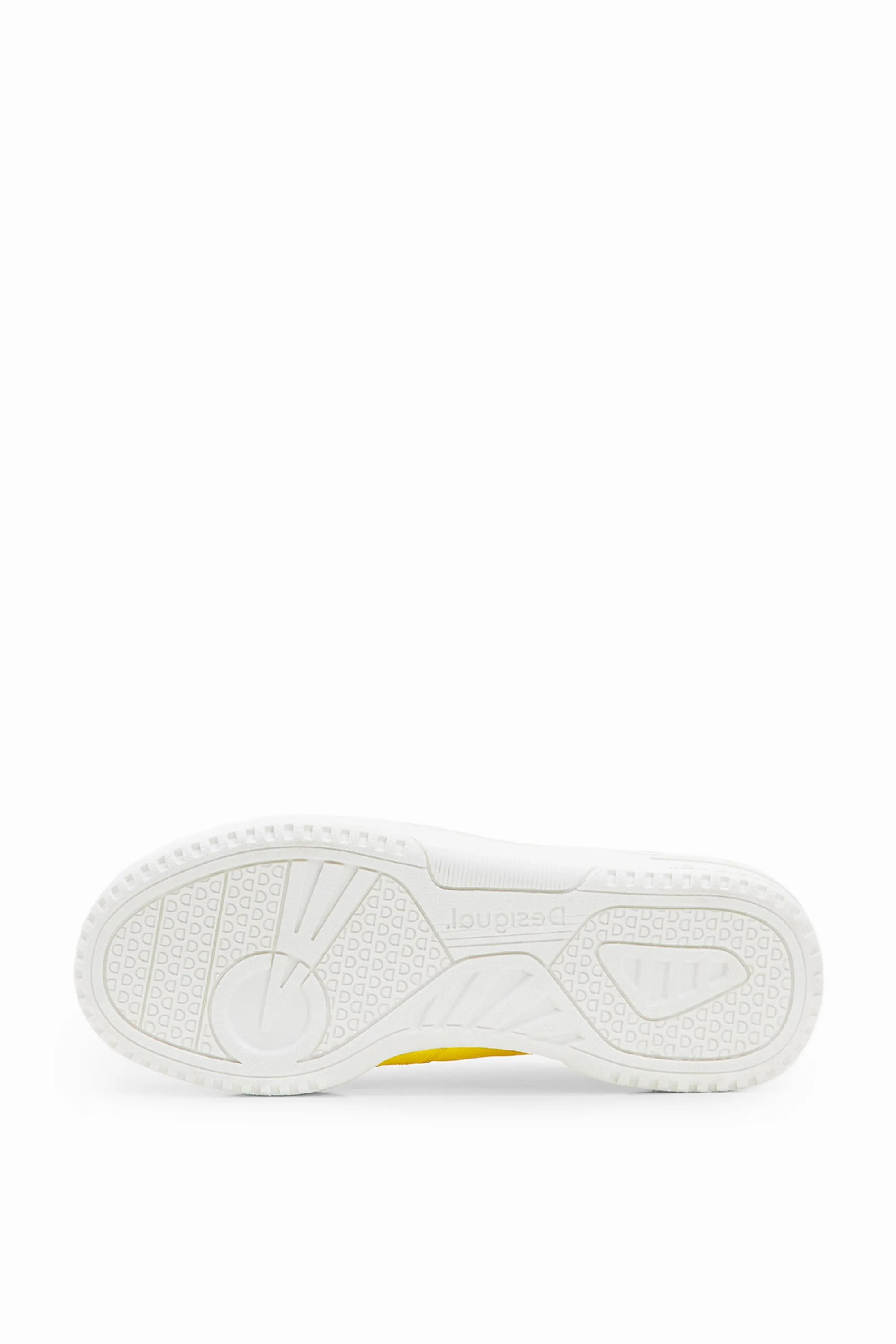 Desigual Metro Smiley Yellow Retro Platform Sneakers 23SSKA49