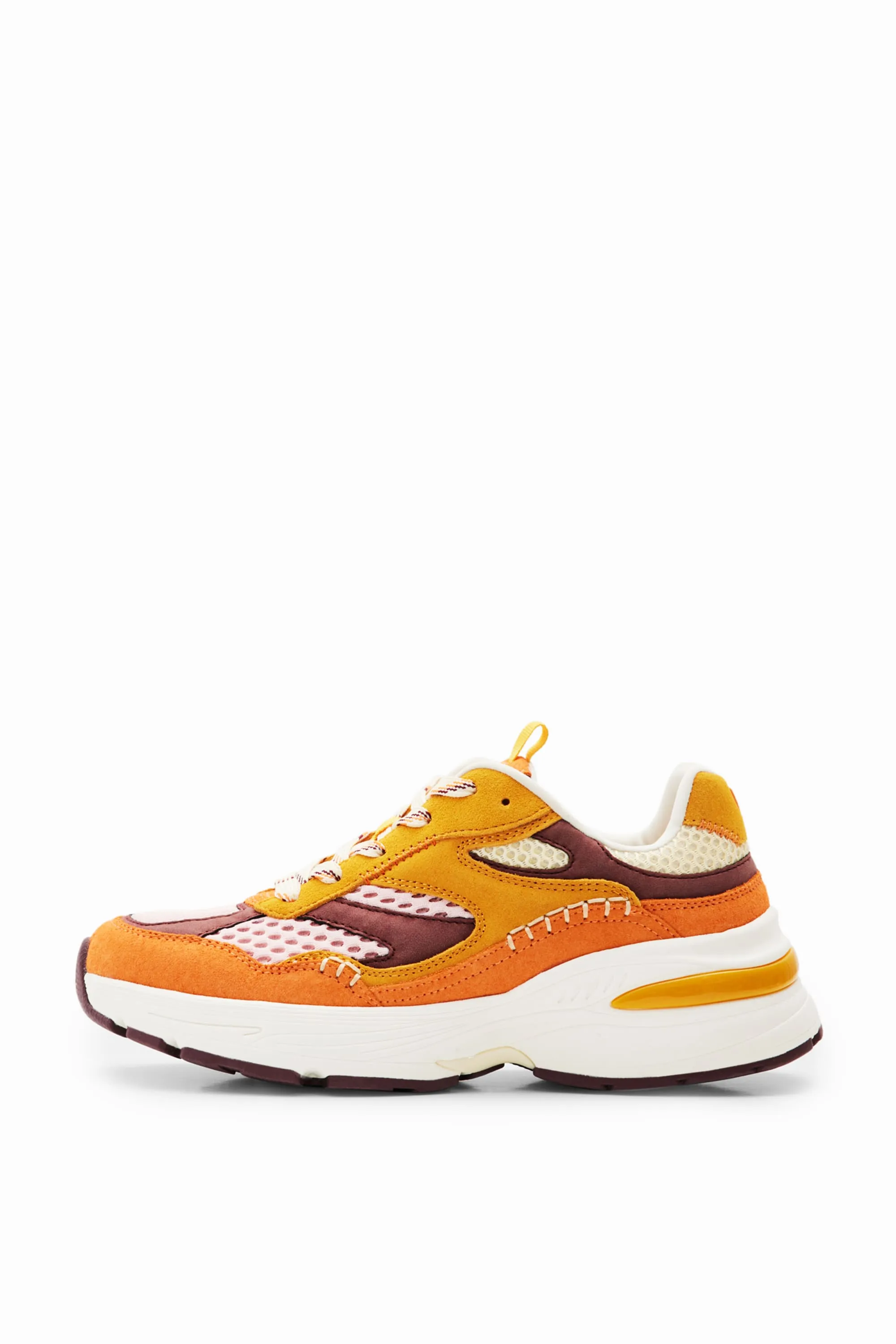 Desigual Moon Patch Tonal Brown Sneakers 24SSKP08
