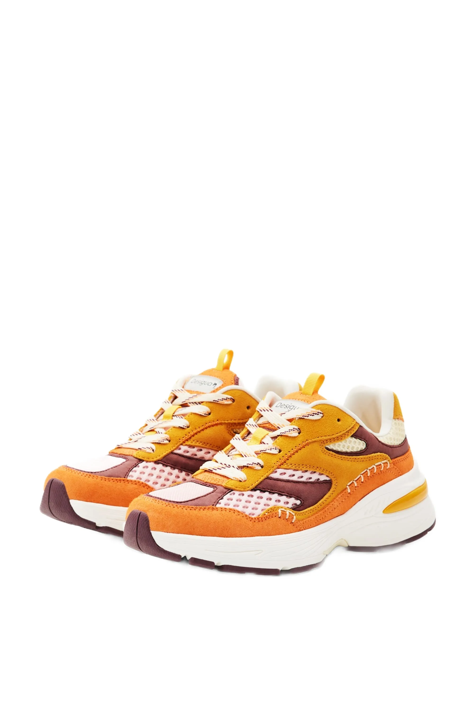 Desigual Moon Patch Tonal Brown Sneakers 24SSKP08