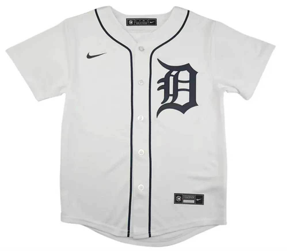 Detroit Tigers Nike Youth Home Limited Blank MLB Baseball Jersey - White
