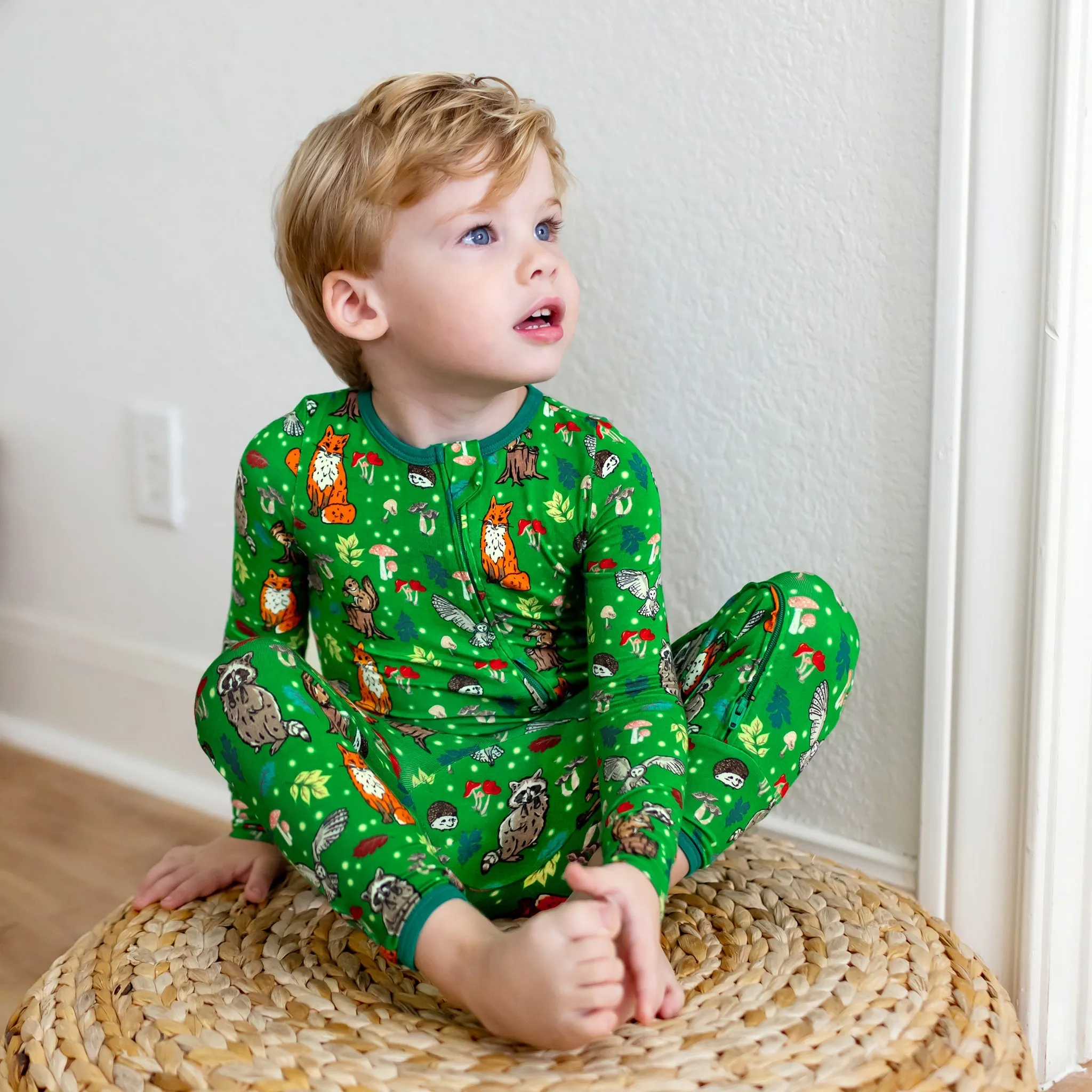 Enchanted Forest Woodland Animals Coverall (0-3T)