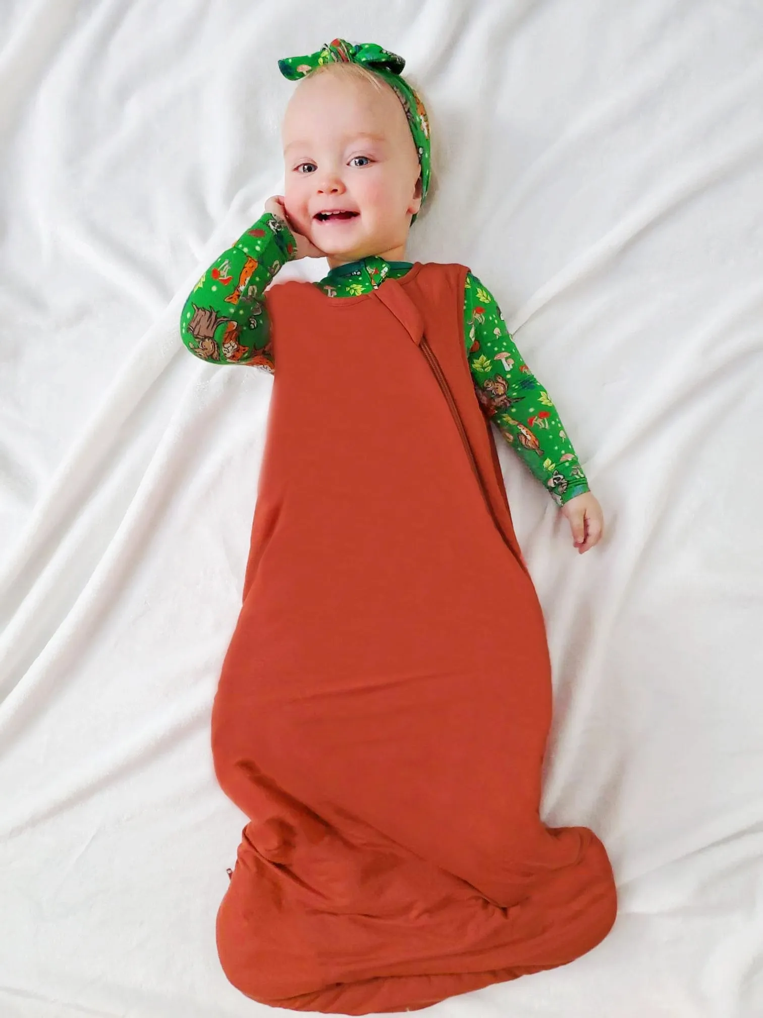 Enchanted Forest Woodland Animals Coverall (0-3T)