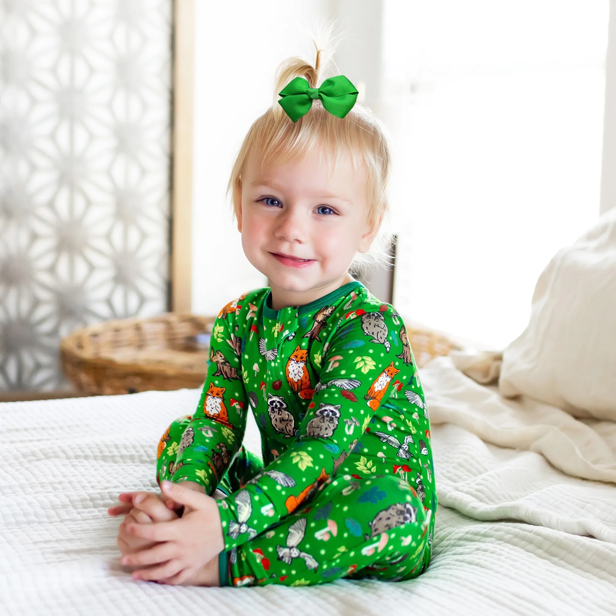 Enchanted Forest Woodland Animals Coverall (0-3T)