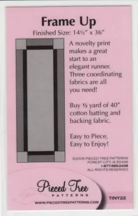 Frame Up Pattern - Pieced Tree Designs