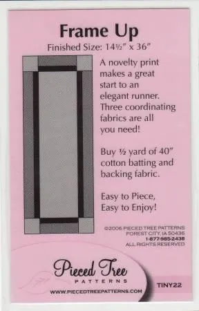 Frame Up Pattern - Pieced Tree Designs