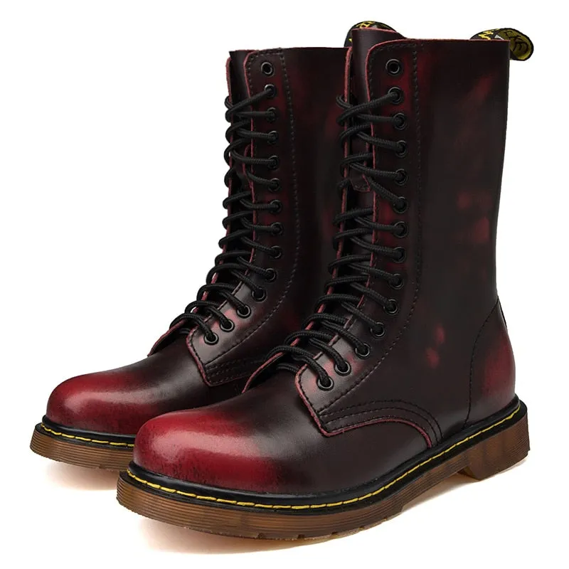 Funki Buys | Boots | Men's Gothic Punk High-Top Combat Boots