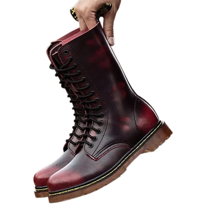 Funki Buys | Boots | Men's Gothic Punk High-Top Combat Boots