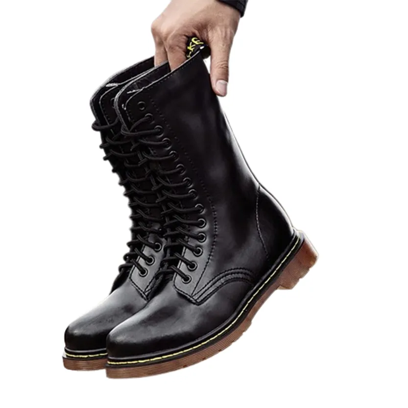 Funki Buys | Boots | Men's Gothic Punk High-Top Combat Boots