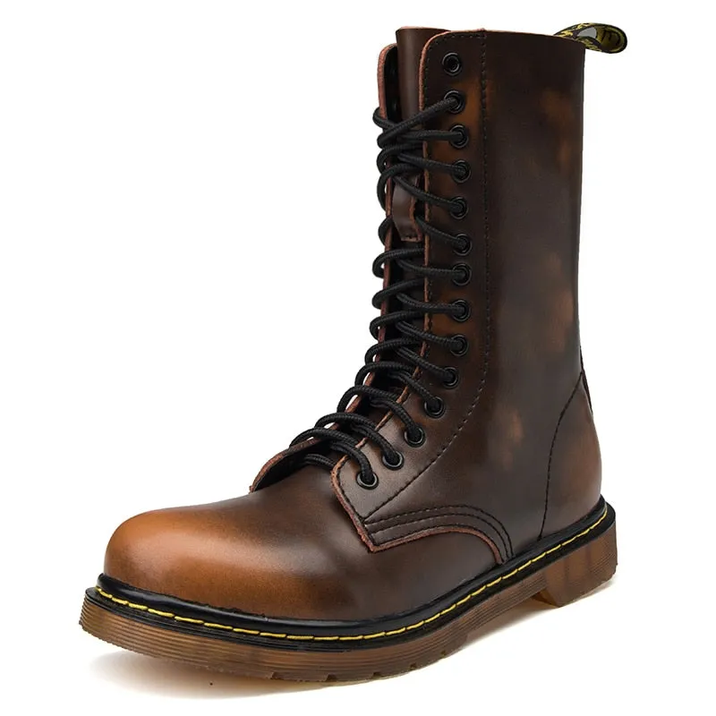Funki Buys | Boots | Men's Gothic Punk High-Top Combat Boots
